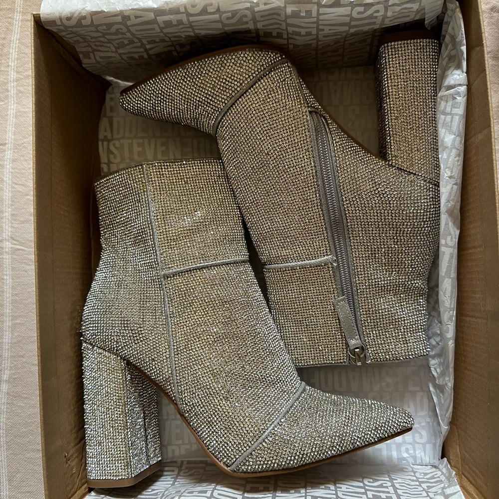 Steve Madden Noticed Rhinestone Booties